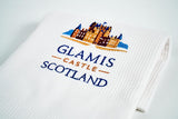 Glamis Castle embroidered tea towel